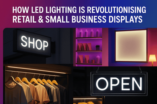 How LED Lighting is Revolutionising Retail & Small Business Displays - SignMate Limited